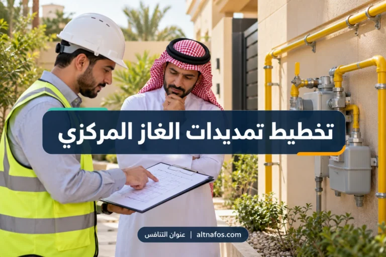 صورة توضيحية لموضوع ما المعلومات اللازمة لتخطيط تمديدات الغاز المركزي