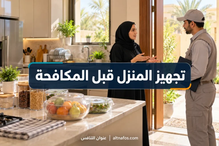 صورة توضيحية لموضوع كيف تجهز المنزل قبل زيارة شركة مكافحة الحشرات