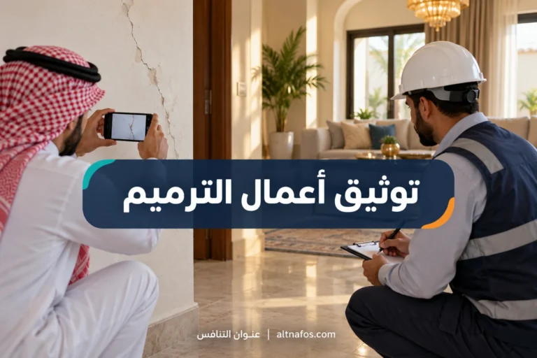 صورة توضيحية لموضوع كيف توثّق أعمال الترميم قبل طلب عرض سعر