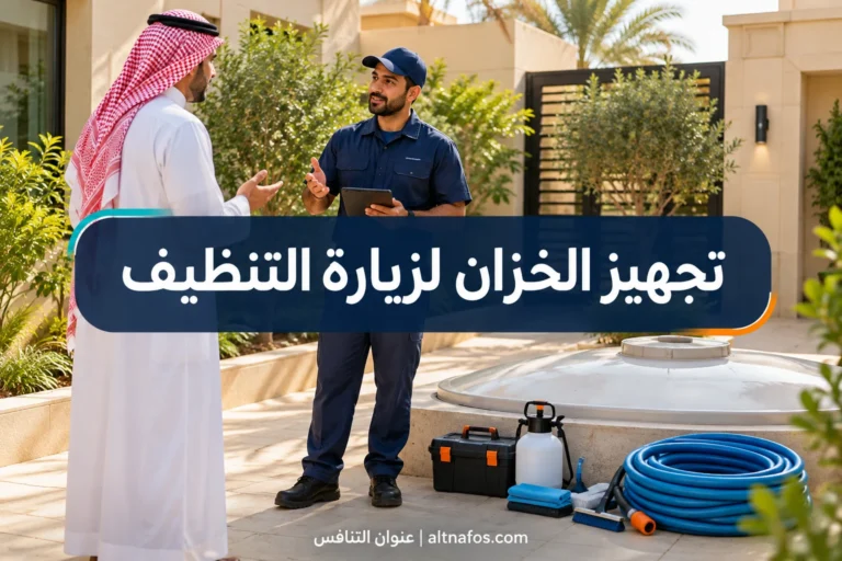 صورة توضيحية لموضوع كيف تجهز الخزان لزيارة التنظيف