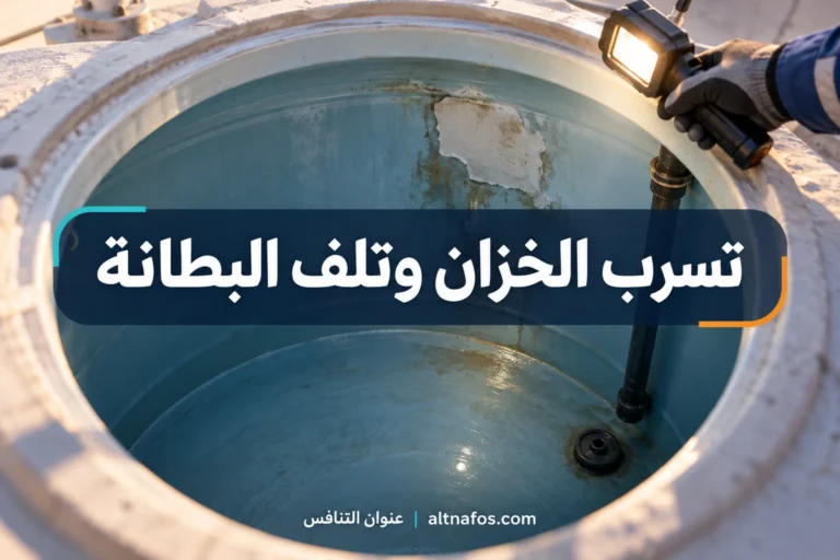 صورة توضيحية لموضوع ما الفرق بين تسرب الخزان وتلف طبقته الداخلية